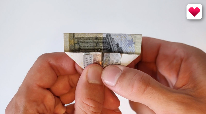 Geld-Origami Kleeblatt
