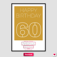 60. Geburtstag Geldgeschenk